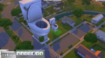 Sims giant toilet cheat screenshot